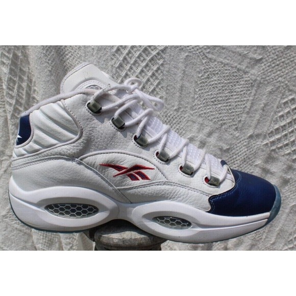 Size 11.5 - Reebok Question Mid 2016 White - Picture 2 of 11